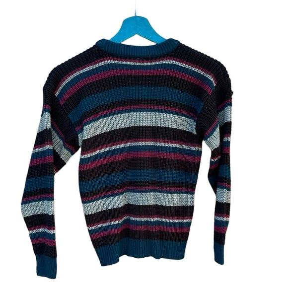 Take Ten boys size medium striped crew neck knit sweater - Picture 2 of 3